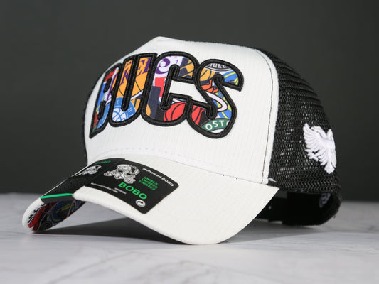 Cap Bucs white and black (mirror)